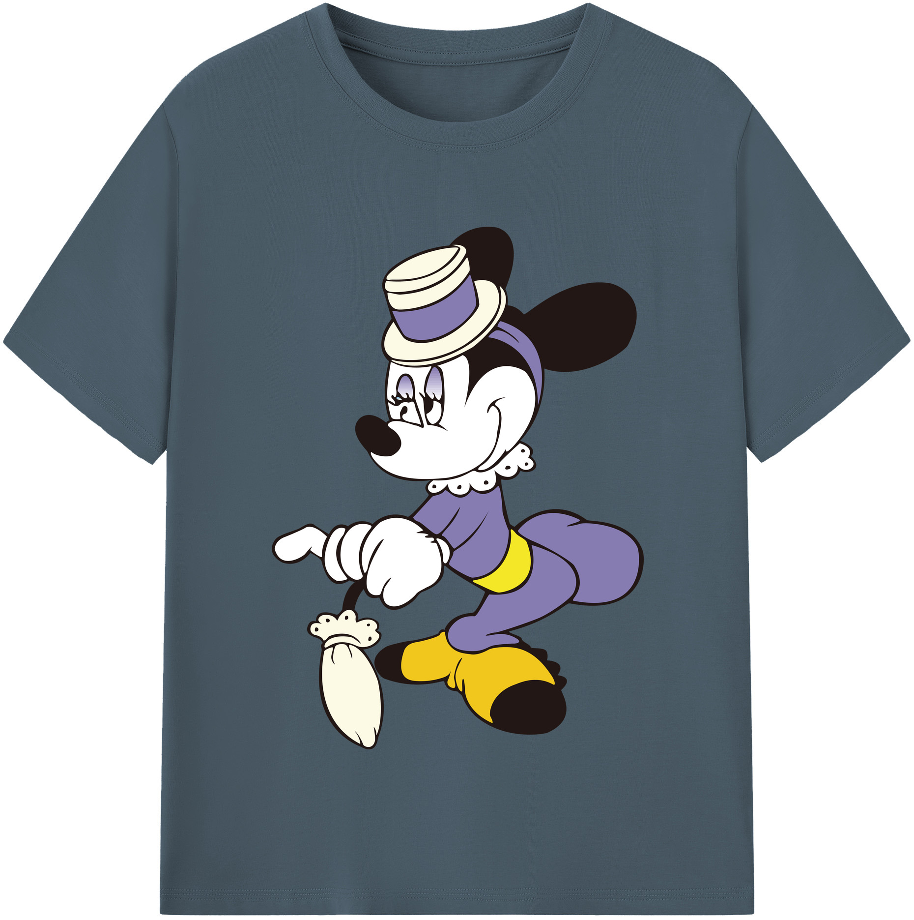 （画像用） ミッキーマウス Mickey Mouse 綿100％半袖Tシャツ（フロントプリント）